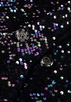 zwarte notre-v blazer nv-christine glitter velvet blazer