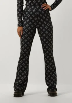 zwarte notre-v flared broek nv celeste flared pants