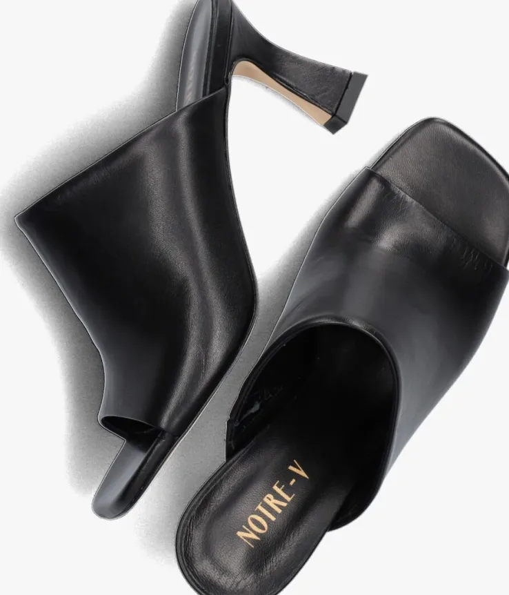 zwarte notre-v muiltjes 24907