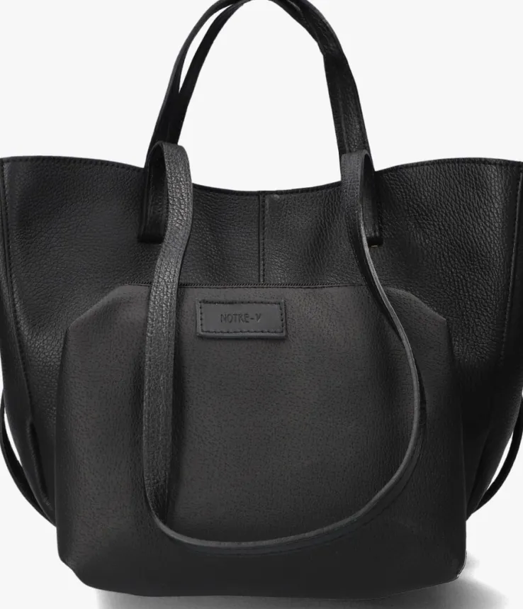 zwarte notre-v schoudertas martha