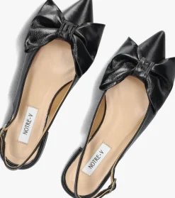 zwarte notre-v slingbacks 12261