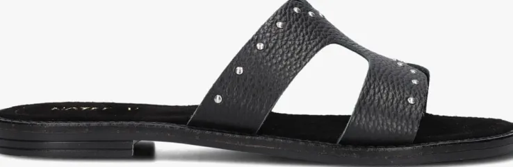 zwarte notre-v slippers 22743