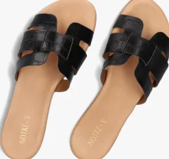 zwarte notre-v slippers 179874