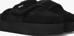 zwarte nubikk instappers teddy fur