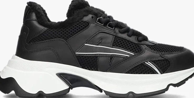 zwarte nubikk lage sneakers ross nomad fur