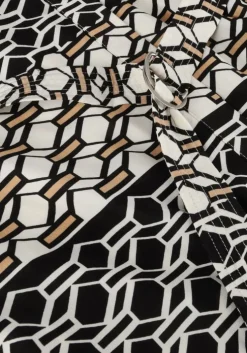 zwarte nukus midi jurk amelia dress graphic