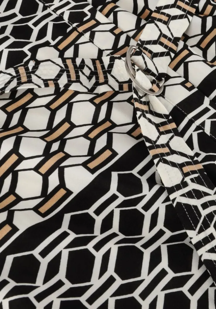 zwarte nukus midi jurk amelia dress graphic