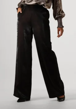 zwarte nukus pantalon josephine pants shiny
