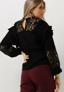 zwarte object blouses objarienne new l/s top e div