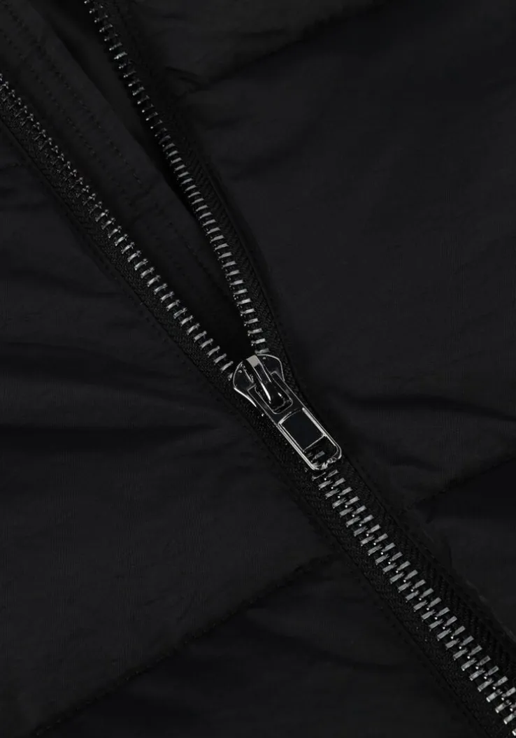 zwarte object gewatteerde jas objzhanna new short jacket