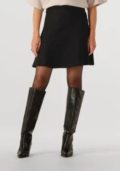 zwarte object minirok objreynard hw short knit skirt
