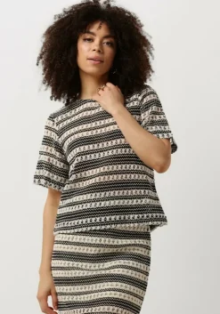 zwarte object top objarthine s/s t-shirt