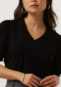 zwarte object top objcaroline s/s top