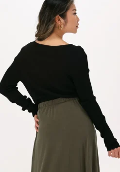 zwarte object top objharriet l/s knit pullover