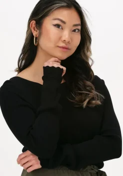 zwarte object top objharriet l/s knit pullover