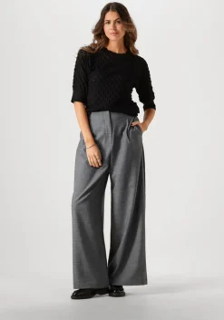 zwarte object top objsolejma re 2/4 pullover