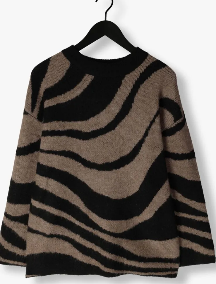 zwarte object trui objdiana lo l/s knit pullover