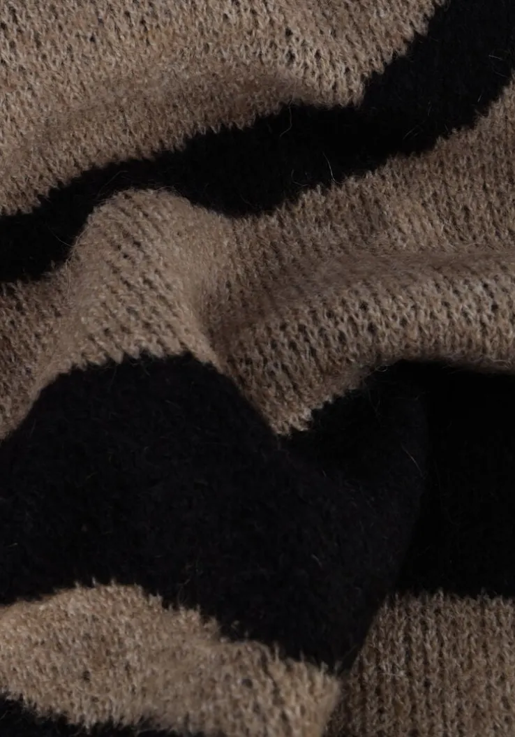 zwarte object trui objdiana lo l/s knit pullover