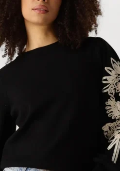 zwarte object trui objjoana l/s knit pullover