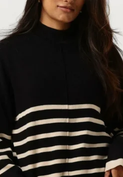 zwarte object trui objromia l/s long knit pullover