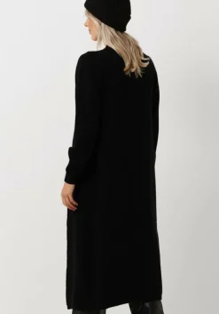 zwarte object vest malena l/s knit long cardigan