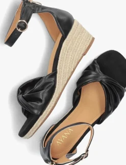 zwarte omoda espadrilles 0577-5