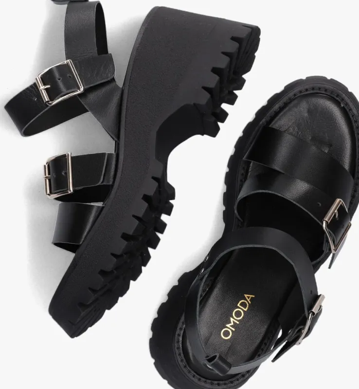 zwarte omoda sandalen 7558
