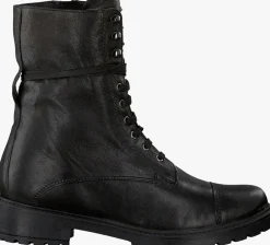 zwarte omoda veterboots 3259k106