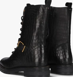 zwarte omoda veterboots lpdungaball-38