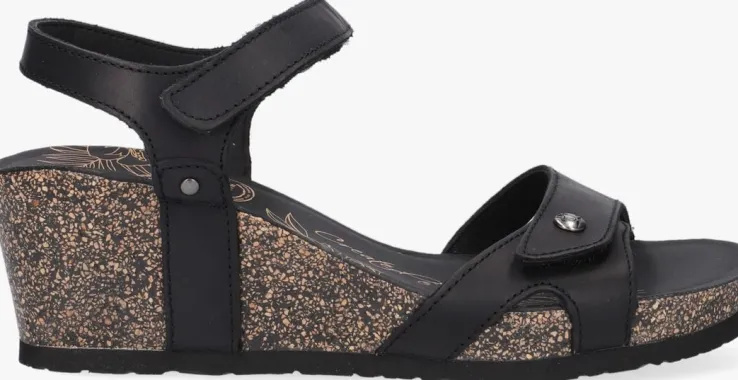 zwarte panama jack sandalen julia