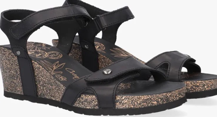 zwarte panama jack sandalen julia