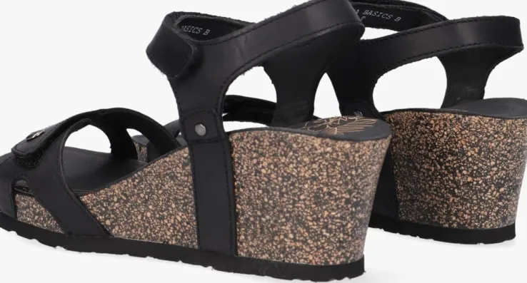 zwarte panama jack sandalen julia