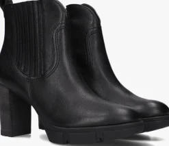 zwarte paul green enkellaarsjes 9033