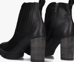 zwarte paul green enkellaarsjes 9033