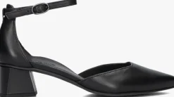 zwarte paul green sandalen met hak 3820