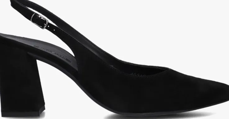zwarte paul green slingbacks 6101