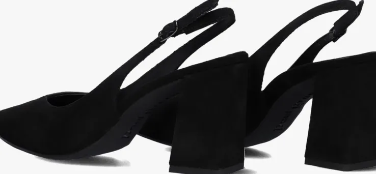 zwarte paul green slingbacks 6101