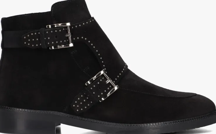 zwarte pertini enkellaarsjes 13476