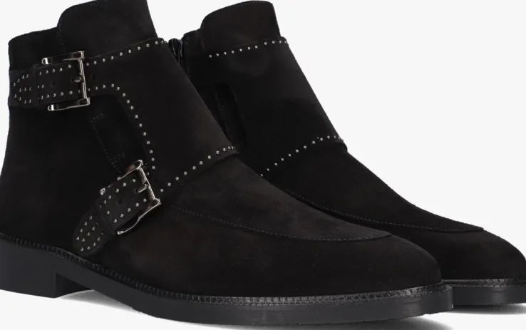 zwarte pertini enkellaarsjes 13476