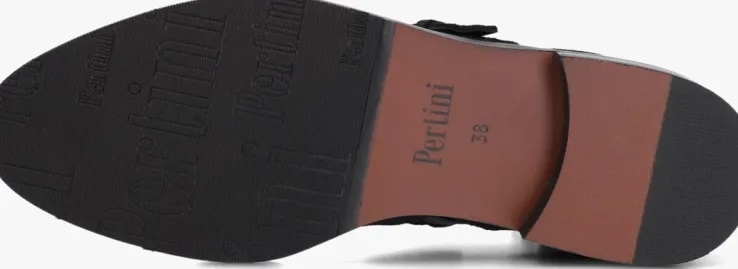 zwarte pertini enkellaarsjes 13476