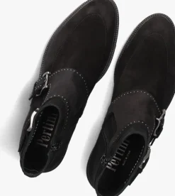 zwarte pertini enkellaarsjes 13476