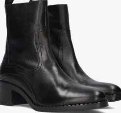 zwarte piedi nudi enkellaarsjes 2746-01