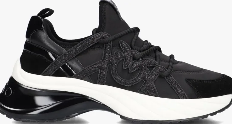 zwarte pinko lage sneakers ariel 01