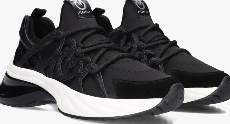 zwarte pinko lage sneakers ariel 01