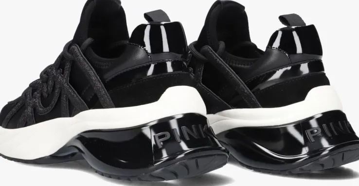 zwarte pinko lage sneakers ariel 01