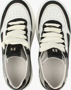 zwarte red-rag lage sneakers 71000 lois