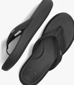 zwarte reef teenslippers cushion cloud