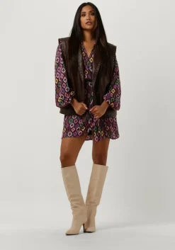 zwarte refined department mini jurk lotte