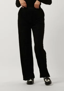 zwarte refined department wijde broek nova