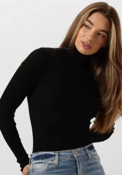 ROSEMUNDE e coltrui silk t-shirt w/ roller neck>DAMES Truien & Vesten